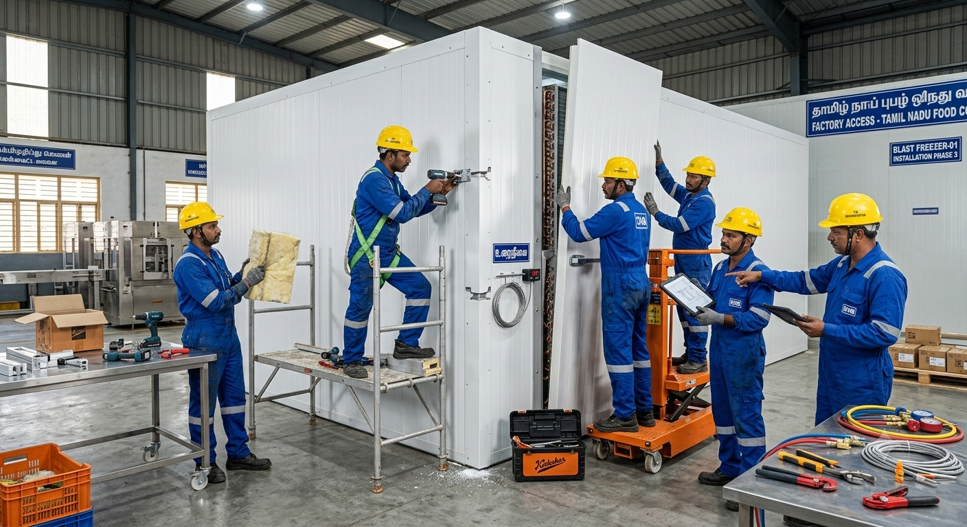 Blast Freezer Room Manufacturer in Coimbatore