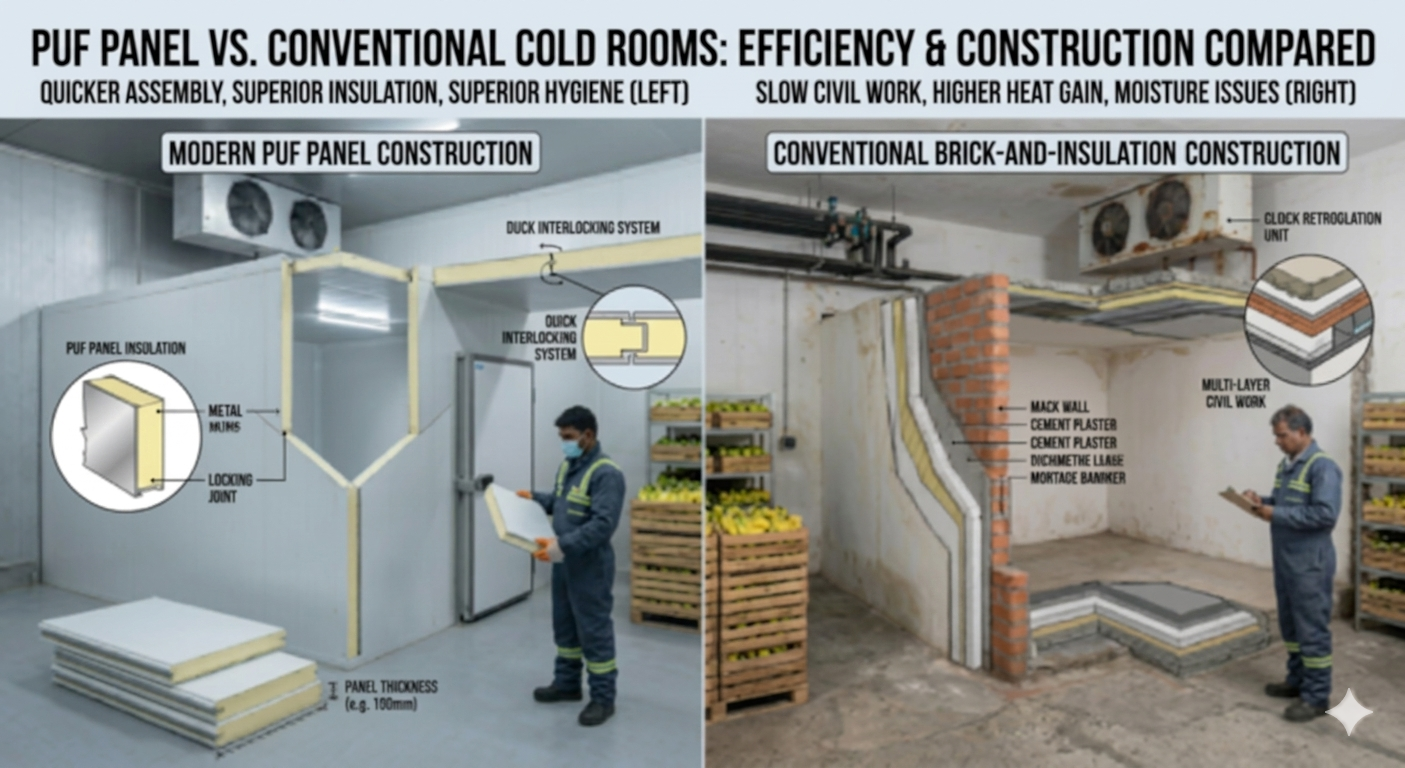 PUF Panel vs Normal Cold Room — Which is Better?